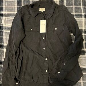 Thread & Supply Black Button Down Shirt